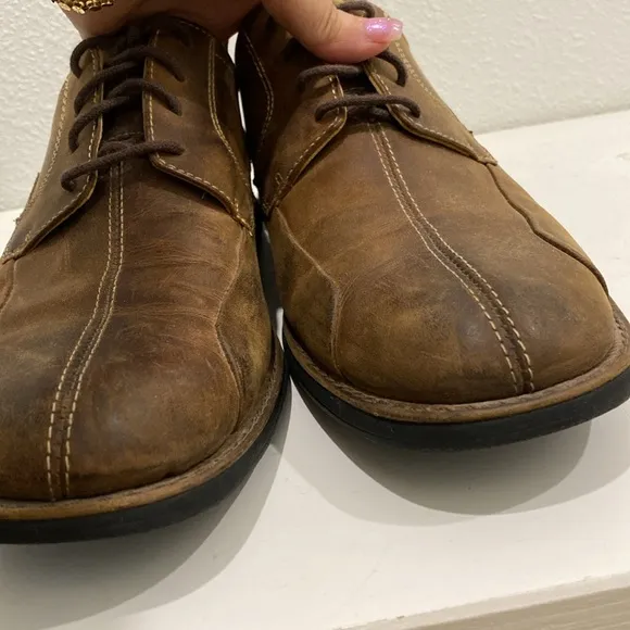 Johnston &amp; Murphy Shuler Bicycle Full Grain Leather Lace Up Shoes | Size 9M