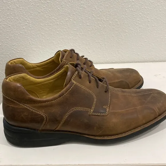 Johnston &amp; Murphy Shuler Bicycle Full Grain Leather Lace Up Shoes | Size 9M
