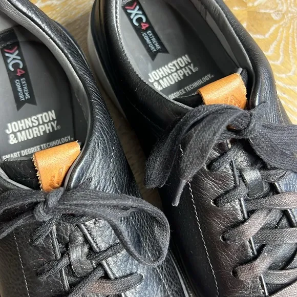 JOHNSTON &amp; MURPHY XC4® Foust Lace-To-Toe Black Shoes 8.5