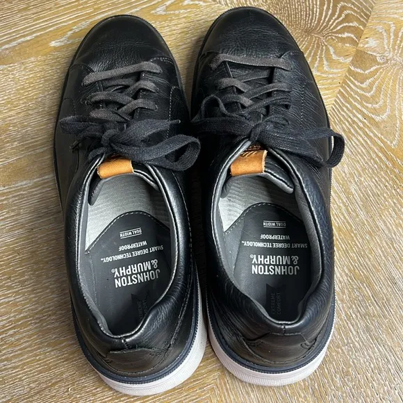 JOHNSTON &amp; MURPHY XC4® Foust Lace-To-Toe Black Shoes 8.5