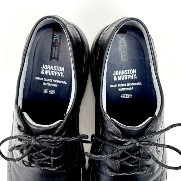 JOHNSTON &amp; MURPHY XC4 Tanner Leather Wingtip Oxford Shoes Size 12