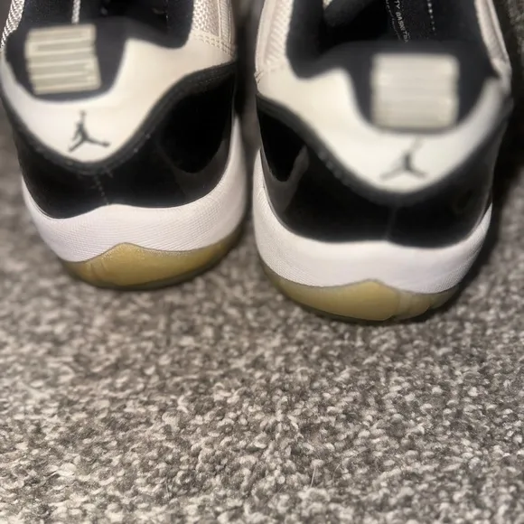 Jordan Men's White and Black Sneakers