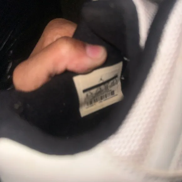 Jordan Men's White and Black Sneakers