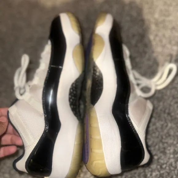 Jordan Men's White and Black Sneakers