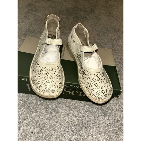 Josef Seibel Sz 6-6.5 Mary Jane Dedaio/kombi Natural Cutout Comfort Shoe EU37