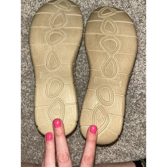Josef Seibel Sz 6-6.5 Mary Jane Dedaio/kombi Natural Cutout Comfort Shoe EU37