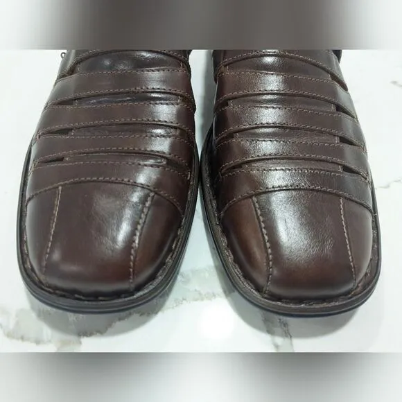 Joseph Seibel Steven closed toe smart leather sandal velcro fastening size 10
