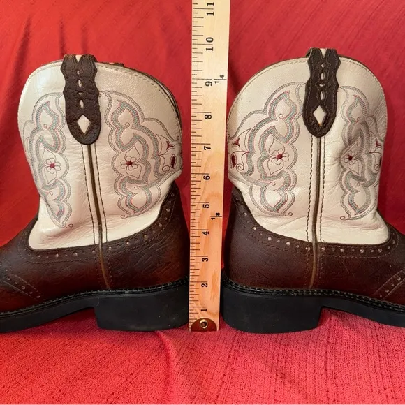JUSTIN Boots, Gypsy Barnwood Brown Cowboy Boots, Women’s Size 9 B, VGUC