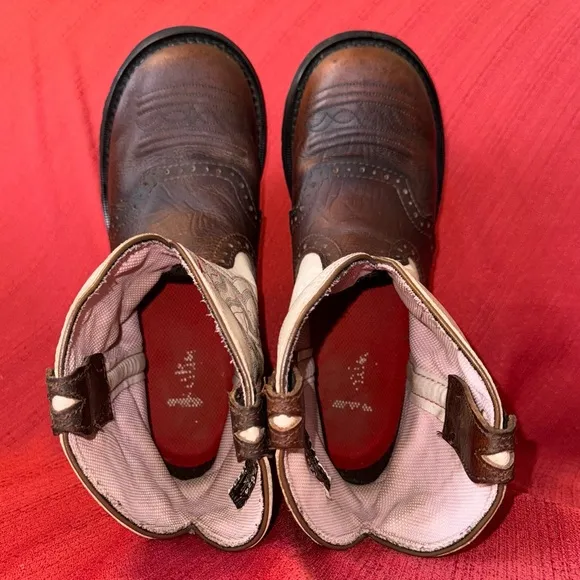 JUSTIN Boots, Gypsy Barnwood Brown Cowboy Boots, Women’s Size 9 B, VGUC