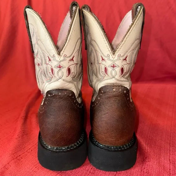 JUSTIN Boots, Gypsy Barnwood Brown Cowboy Boots, Women’s Size 9 B, VGUC