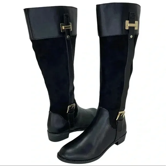 Karen Scott Deliee Black Knee High Womens Boots Size 5.5M