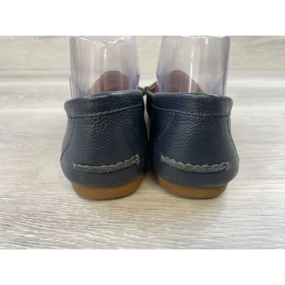 Kate Spade Carmen Women's 8.5B Blue Nubuck Leather Slip-On Moccasin Loafer Shoes