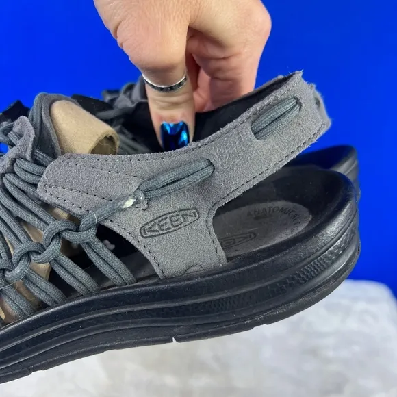 |•KEEN•| 'All Gender UNEEK Sneaker x Only NY' Grey Braided Shoes Footwear