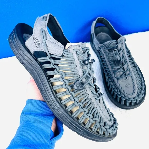 |•KEEN•| 'All Gender UNEEK Sneaker x Only NY' Grey Braided Shoes Footwear