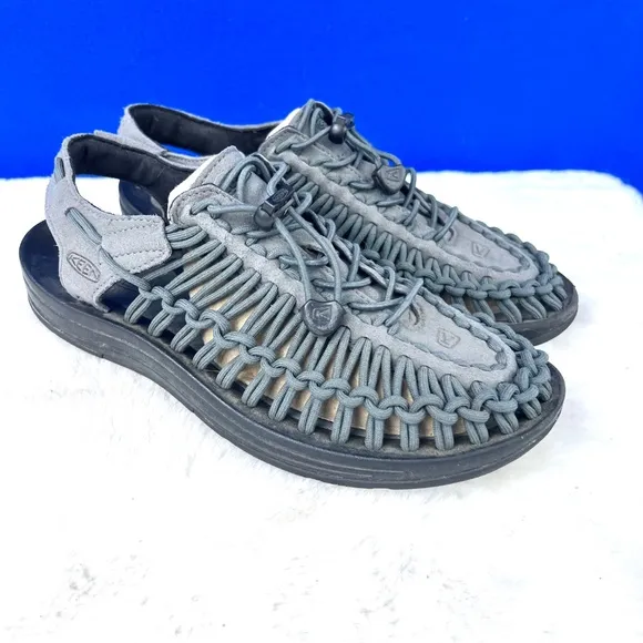 |•KEEN•| 'All Gender UNEEK Sneaker x Only NY' Grey Braided Shoes Footwear