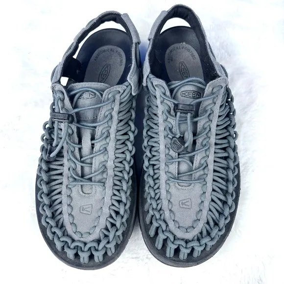 |•KEEN•| 'All Gender UNEEK Sneaker x Only NY' Grey Braided Shoes Footwear