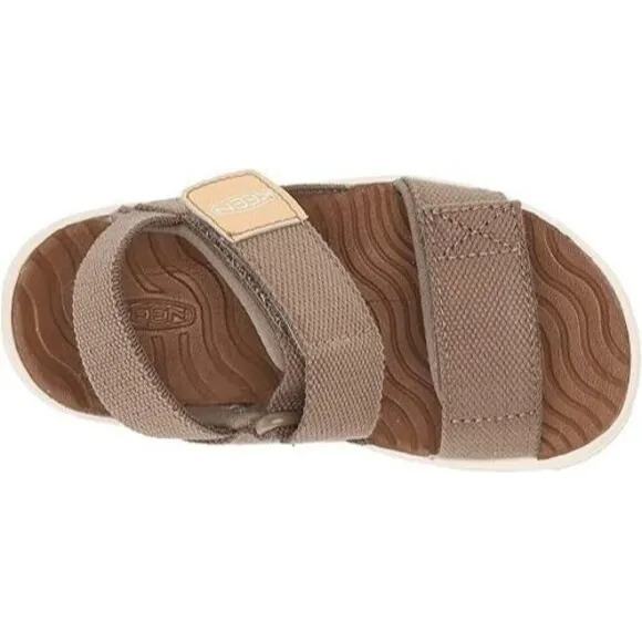 Keen Elle Backstrap Sandals Girls Kids 11 Tan Adjustable Open Toe NEW