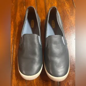 KEEN Lorelai Blue Mirage Leather Slip On Shoes Womens Size 8.5