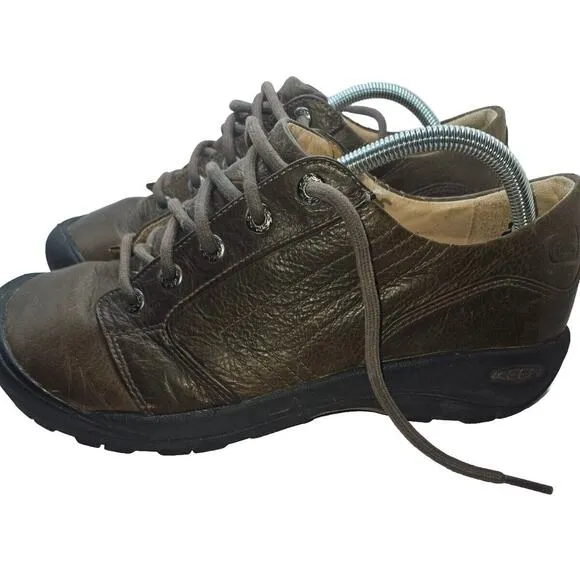 Keen Mens Alki Oxford Shoes Size 10.5 Brown Leather Comfort Lace Up 1002789