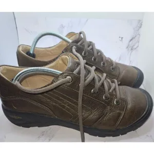 Keen Mens Alki Oxford Shoes Size 10.5 Brown Leather Comfort Lace Up 1002789