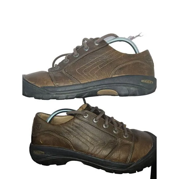 Keen Mens Alki Oxford Shoes Size 10.5 Brown Leather Comfort Lace Up 1002789