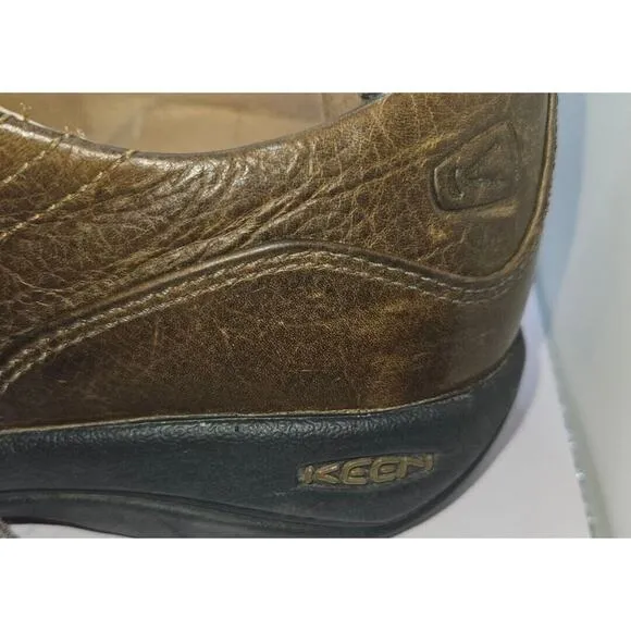 Keen Mens Alki Oxford Shoes Size 10.5 Brown Leather Comfort Lace Up 1002789