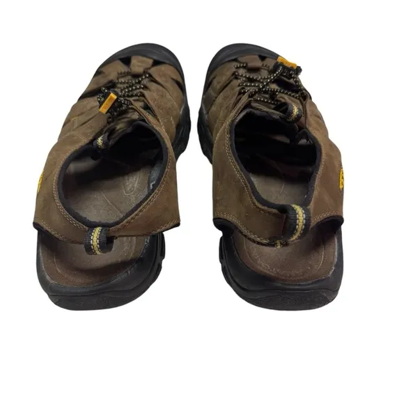 KEEN Men's Newport H2 Closed Toe Water Sandals Olive Drab/Canteen 12