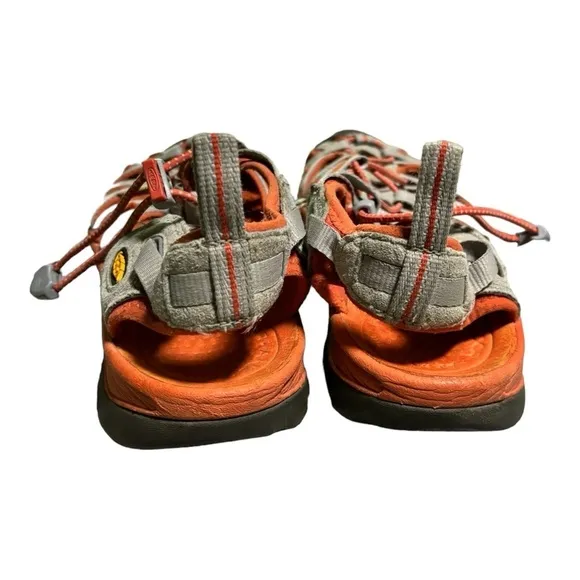 Keen Newport Closed Toe Sport Sandals Size 9 Orange Waterproof Hiking Sandals