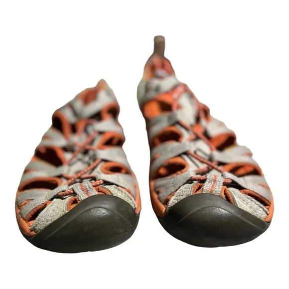 Keen Newport Closed Toe Sport Sandals Size 9 Orange Waterproof Hiking Sandals