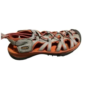 Keen Newport Closed Toe Sport Sandals Size 9 Orange Waterproof Hiking Sandals