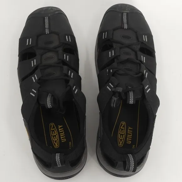 Keen Utility Atlanta II Cooler Sandal Steel Toe EH-Rated Black Men's 11EE