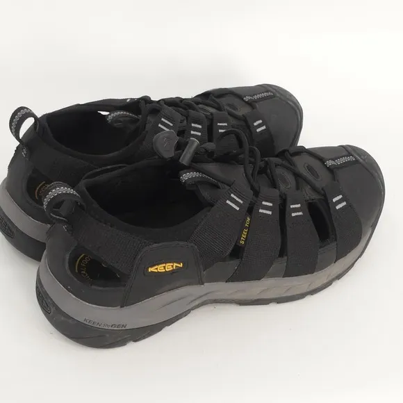 Keen Utility Atlanta II Cooler Sandal Steel Toe EH-Rated Black Men's 11EE
