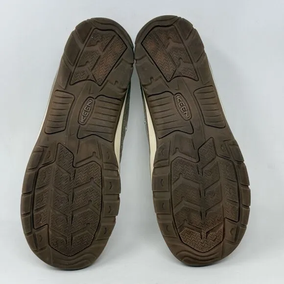Keen Ventura Sneakers Womens 11 Tan Brown Cotton Canvas Bumper Toe Comfort Shoes