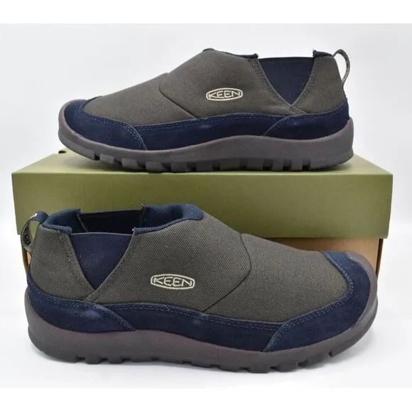 Keen Mens Size 11.5 Hoodcamp FR Black Olive Sky Captain Slip On Shoes