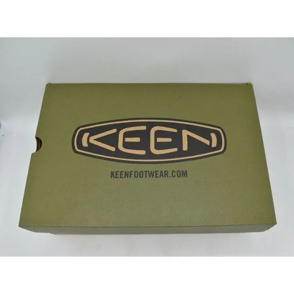 Keen Mens Size 11.5 Hoodcamp FR Black Olive Sky Captain Slip On Shoes
