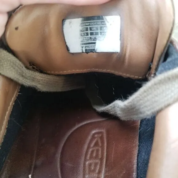Keen Presidio Brown Leather Cascade/Shitake Casual Lace Up Shoes Woman's 9.5
