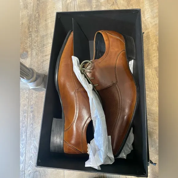 Kenneth Cole Regal Walk Cognac Leather Men's Shoes Size 11
