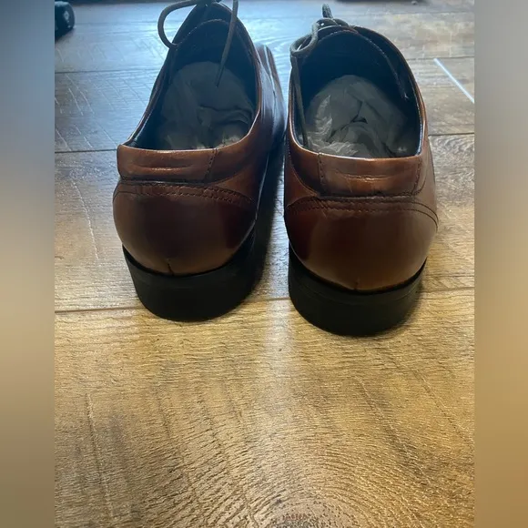 Kenneth Cole Regal Walk Cognac Leather Men's Shoes Size 11