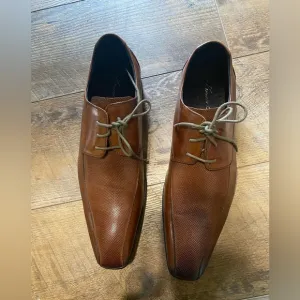 Kenneth Cole Regal Walk Cognac Leather Men's Shoes Size 11
