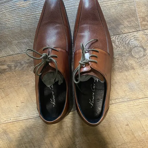 Kenneth Cole Regal Walk Cognac Leather Men's Shoes Size 11