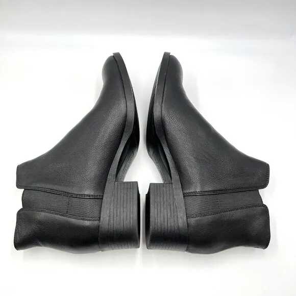 Kenneth Cole Womens Size 9 Levon Black Leather Chelsea Ankle Boots Shoes