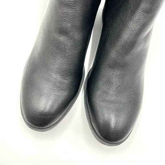 Kenneth Cole Womens Size 9 Levon Black Leather Chelsea Ankle Boots Shoes