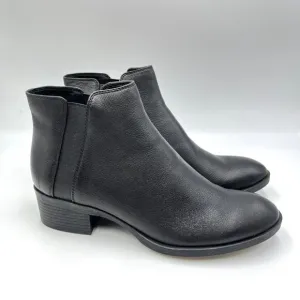 Kenneth Cole Womens Size 9 Levon Black Leather Chelsea Ankle Boots Shoes