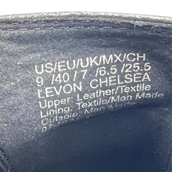 Kenneth Cole Womens Size 9 Levon Black Leather Chelsea Ankle Boots Shoes