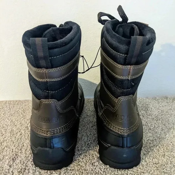 KHOMBU Men's Kenny Leather Duck‎ Snow Boots Waterproof -20 Degrees ~ Size 10 NIB