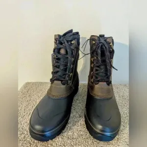 KHOMBU Men's Kenny Leather Duck‎ Snow Boots Waterproof -20 Degrees ~ Size 10 NIB