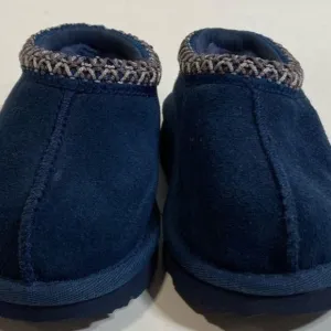 Kids Girl’s Toddler UGG Tasman II Blue Suede Slip-On Shoes Size 6