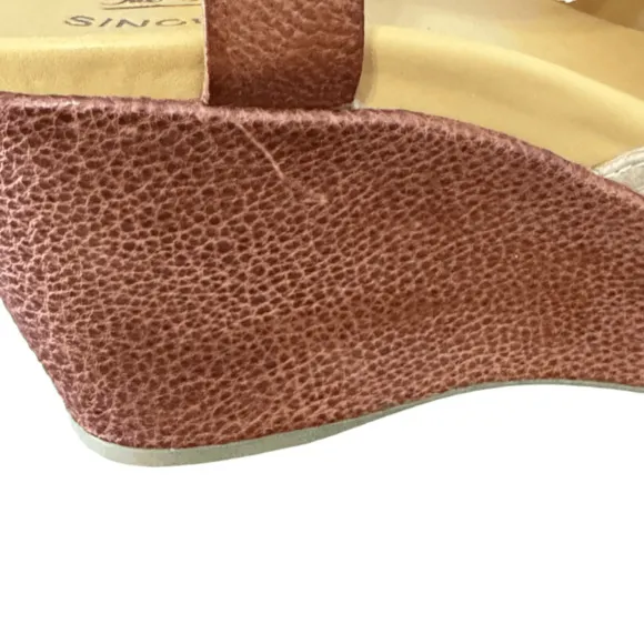 Kork-Ease Keirn Cork &amp; Leather Platform Wedge Sandals - Tan - Size 8