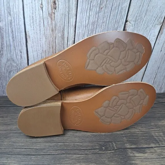 Kork-Ease Renny Leather Brown Slip On Ankle Bootie Women's Sz 9.5 M (NWOB)