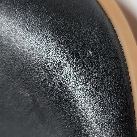 Korks Korks-Ease Cayleigh Wedge Peep Toe Heel.Slingback SandalBlack Leather 8.5